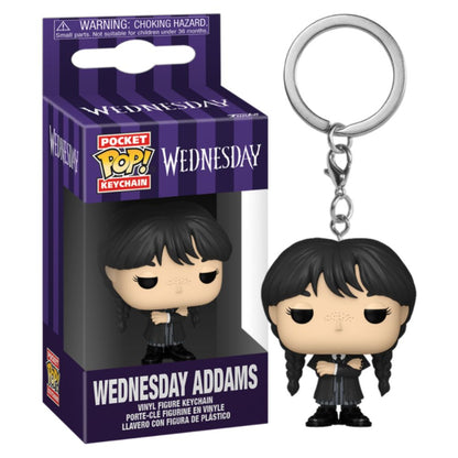 Wednesday (2022) - Wednesday Addams (Black Coat) Pocket Pop! Keychain