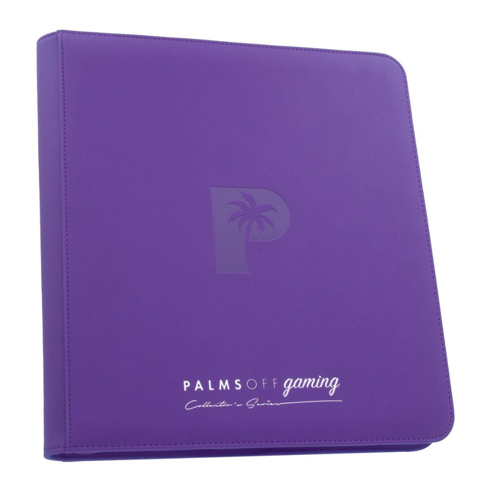 Palms Off Collector's Series 12 Pocket Zip Trading Card Binder - PURPLE
