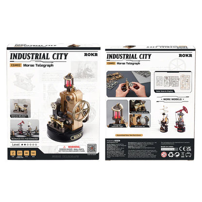 Robotime - Industrial City Morse Telegraph