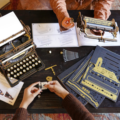Robotime - Mechanical Models Typewriter Classic (Store Pickup Only)