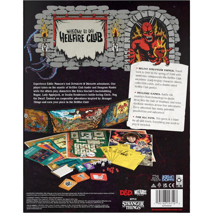 D&D Dungeons & Dragons Stranger Things Welcome to the Hellfire Club