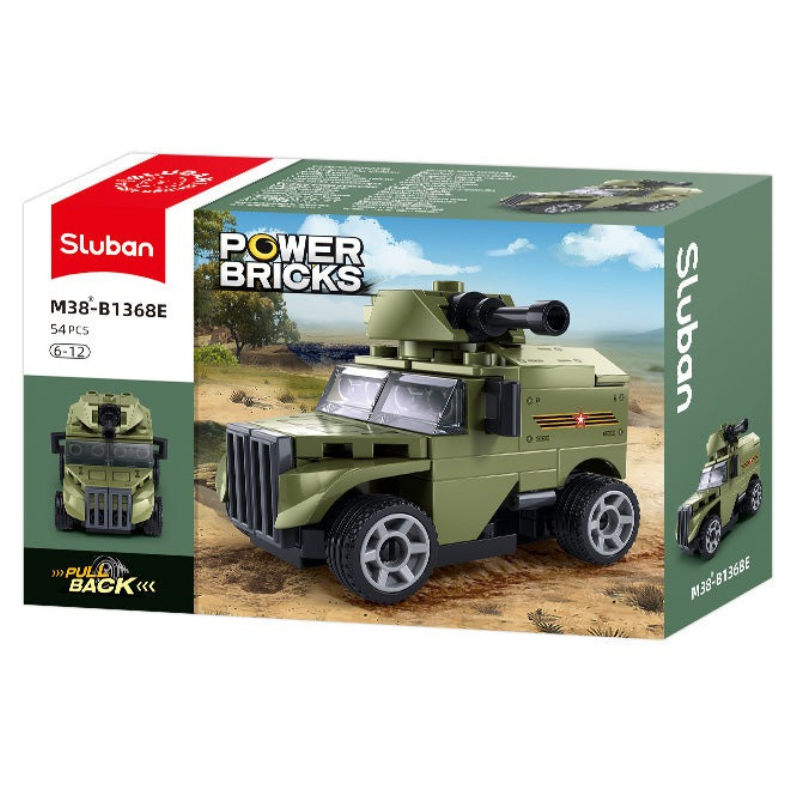 Powerbricks Pull Backs Miltary - (1 Unit)
