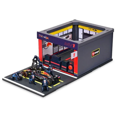 Bburago F1 1:43 Playset 1:43 2024 Red Bull Pit Pass Competition F-1  Play Set - Verstappen #1
