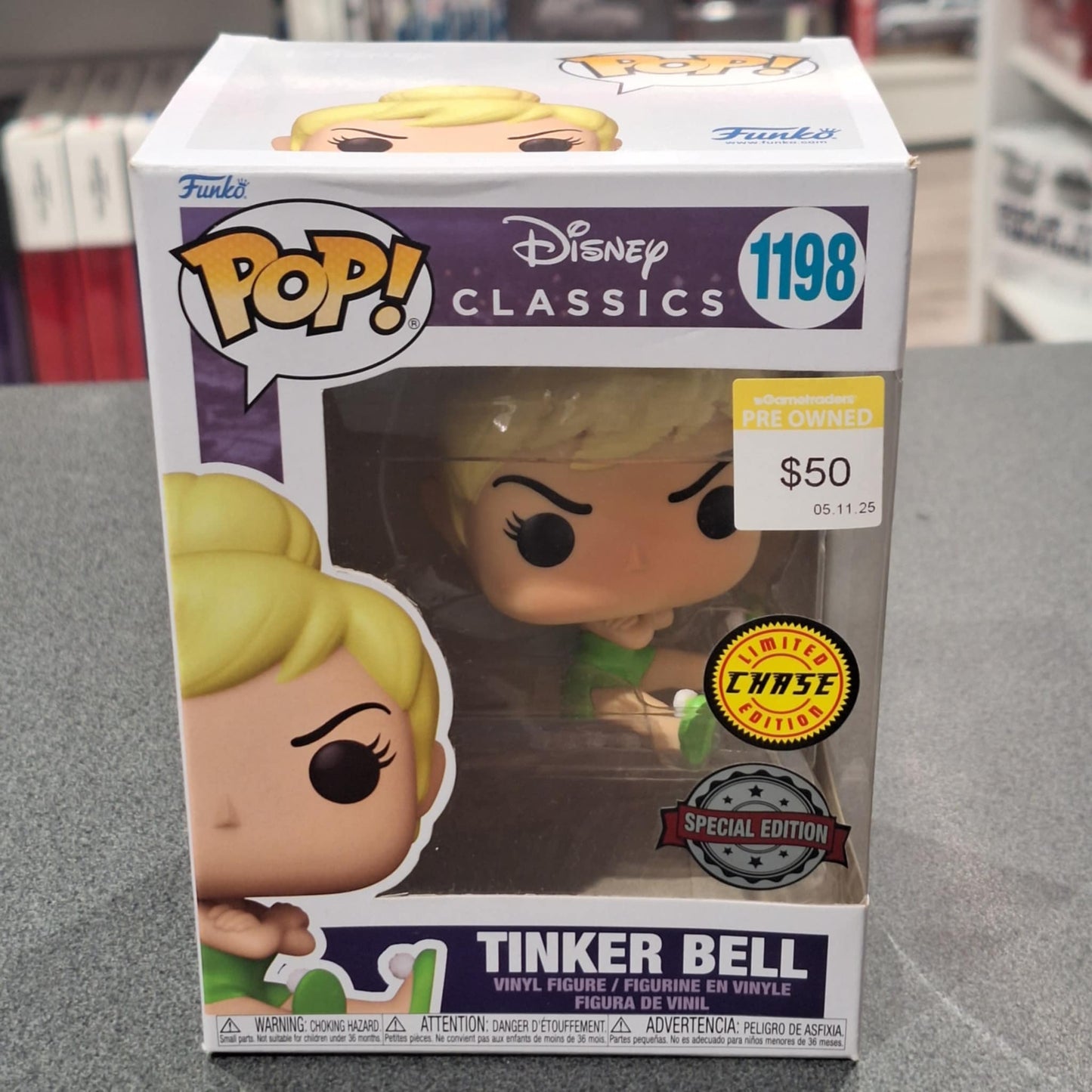 Disney Classics - Tinker Bell Grumpy US Exclusive CHASE Pop! Vinyl