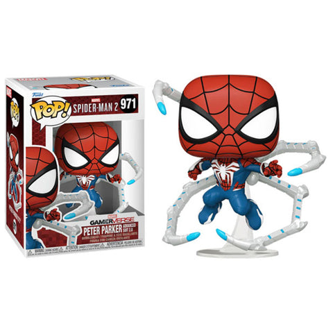 Image of Spiderman 2 (Video Game 2023) - Peter Parker with Advanced Suit 2.0 Pop! Vinyl