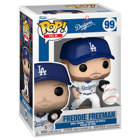 Image of MLB Baseball - Freddie Freeman Catching on Base Los Angeles Dodgers Pop! Vinyl