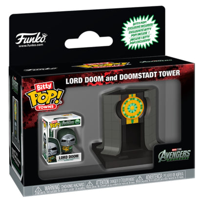 Avengers: Doomsday - Lord Doom and Doomstadt Tower Bitty Pop! Vinyl Town