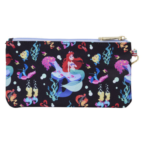 Image of Loungefly - The Little Mermaid (1989) - 35th Anniversary Life is the Bubbles Nylon Wristlet Wallet