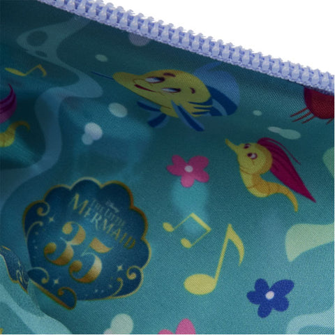 Image of Loungefly - The Little Mermaid (1989) - 35th Anniversary Life is the Bubbles Nylon Wristlet Wallet
