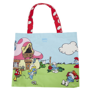 Loungefly - The Smurfs - Village Life Canvas Tote Bag