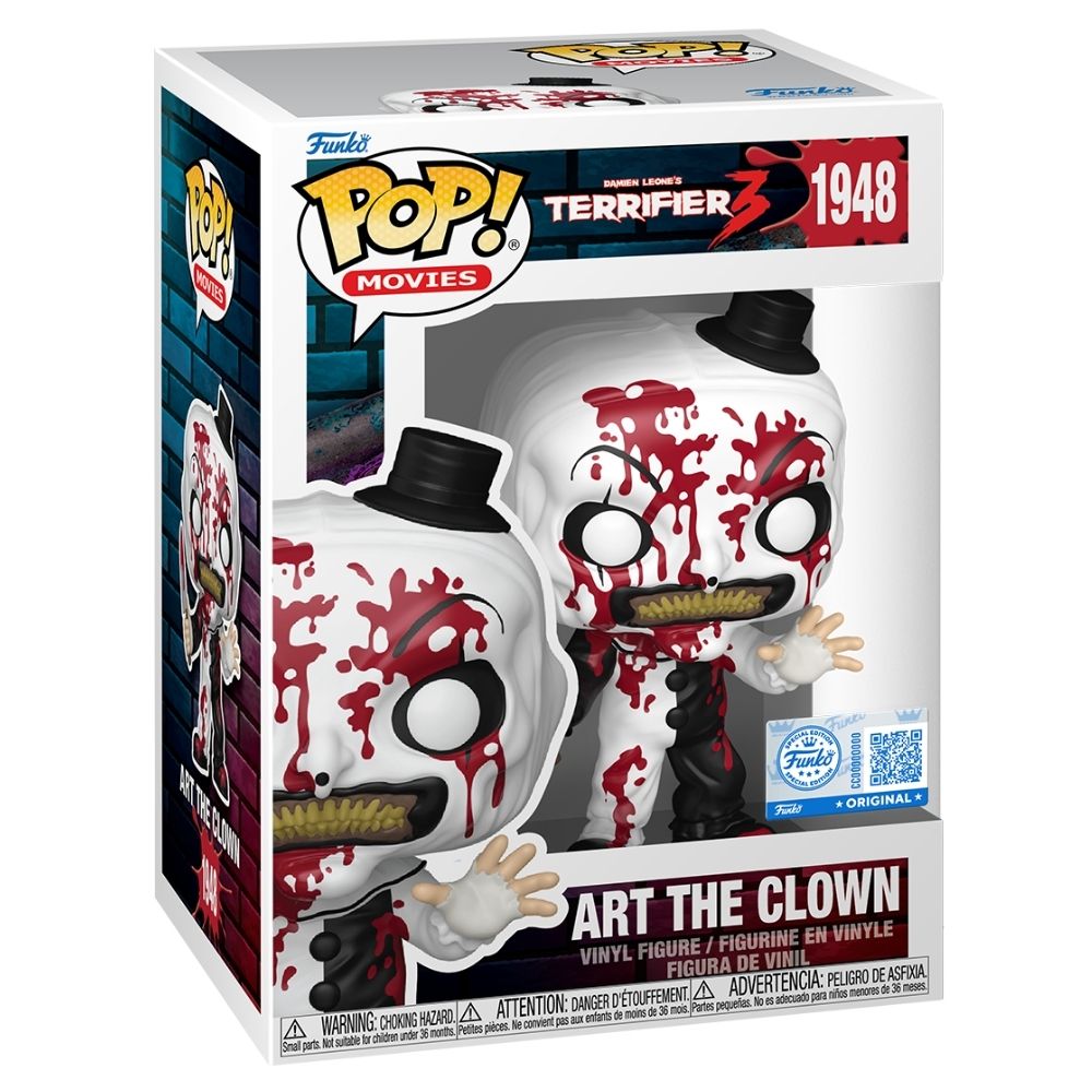 Terrifier 3 (1948) - Art the Clown with Knife Bloody US Exclusive Pop! Vinyl