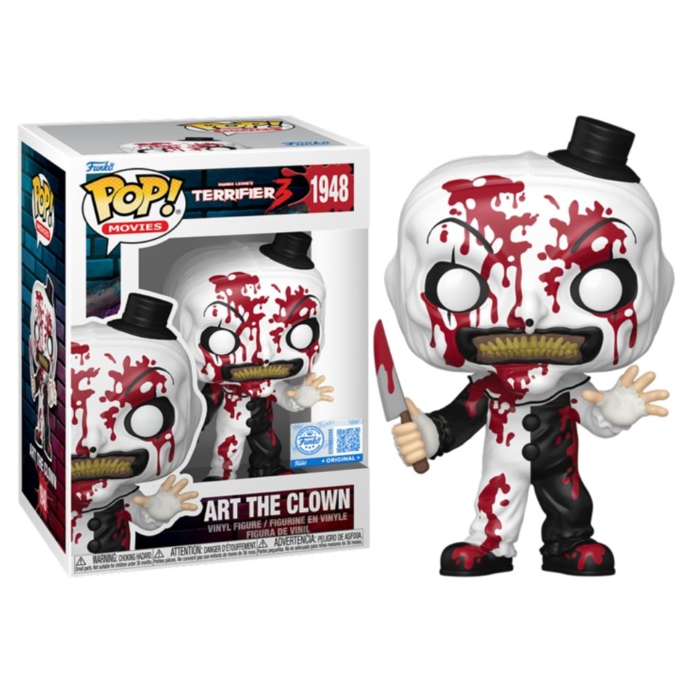 Terrifier 3 (1948) - Art the Clown with Knife Bloody US Exclusive Pop! Vinyl