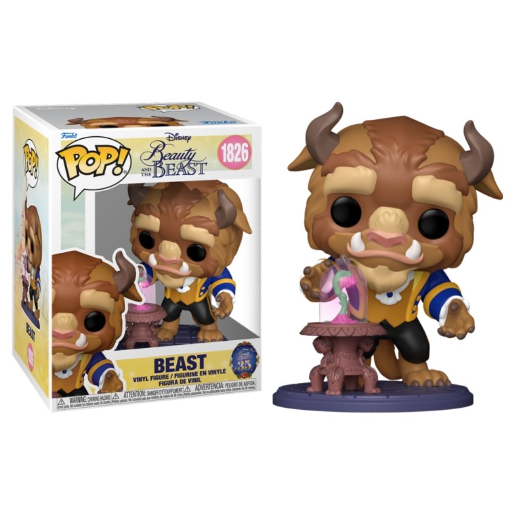 Beauty and the Beast (1991) - Beast with Enchanted Rose Premium Pop! Vinyl