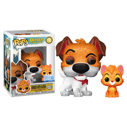 Oliver & Company (1988) - Dodger with Oliver Diamond Glitter Pop! Vinyl