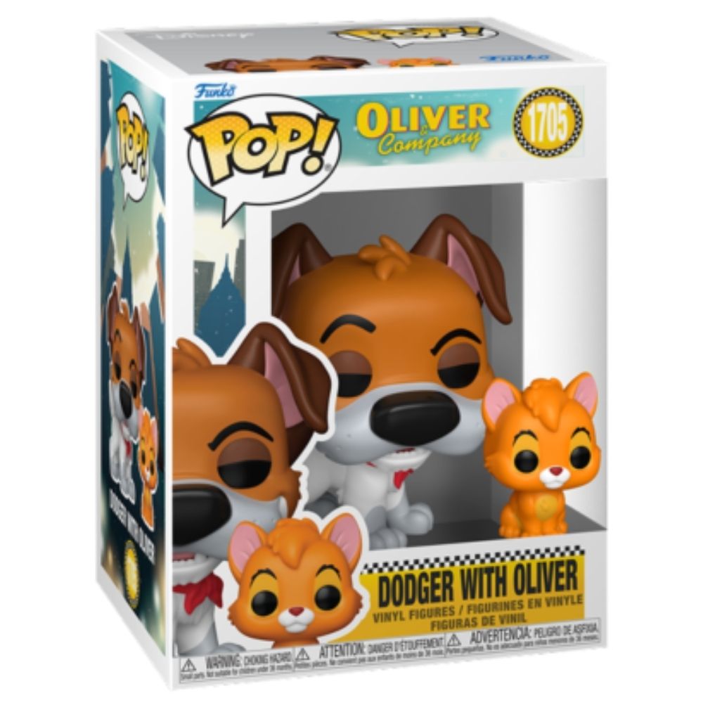 Oliver & Company (1988) - Dodger with Oliver Pop! Vinyl