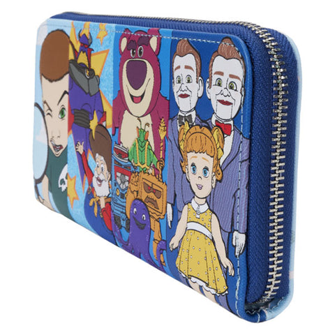 Image of Loungefly - Toy Story - Movie Collab Baddies Zip Around Wristlet Wallet
