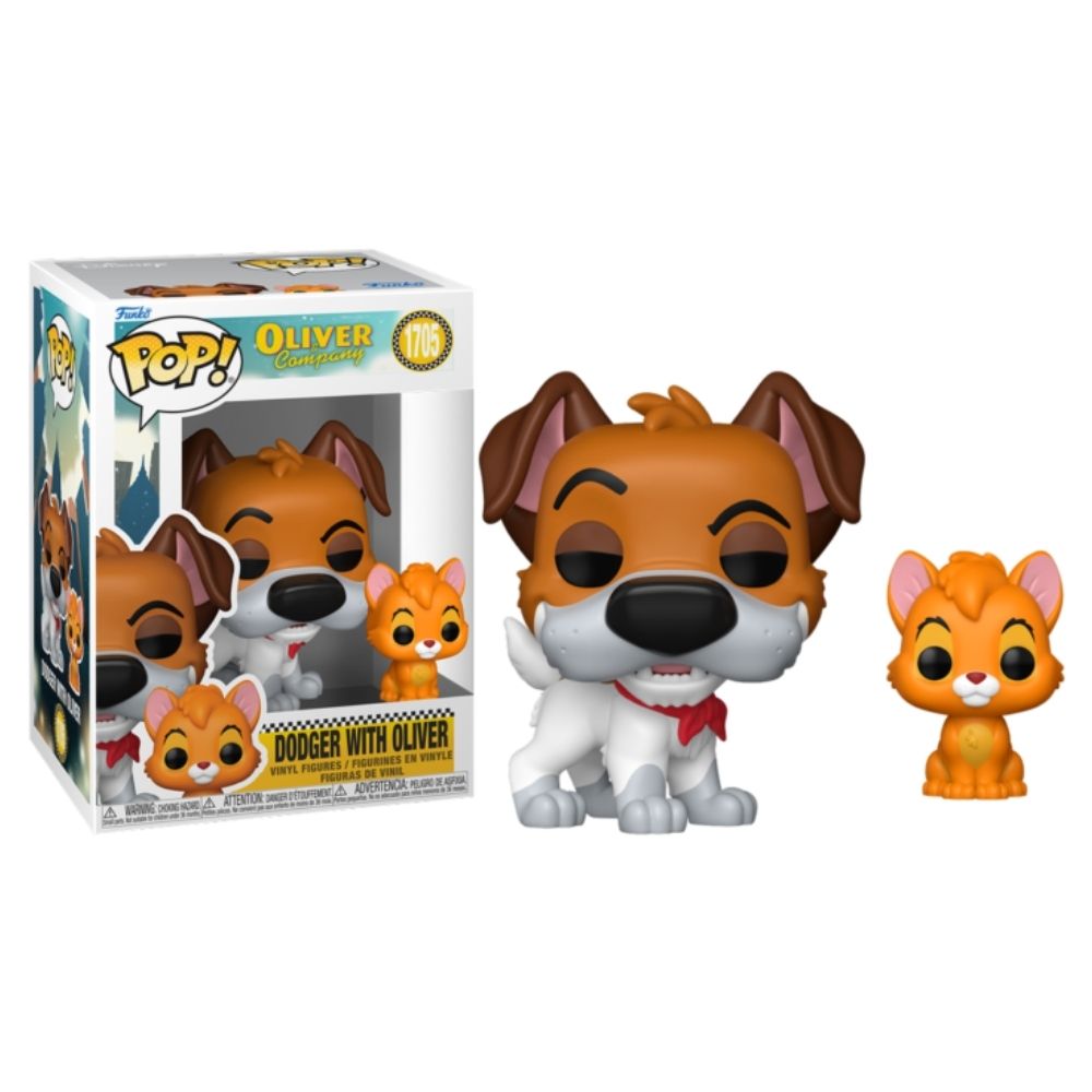Oliver & Company (1988) - Dodger with Oliver Pop! Vinyl