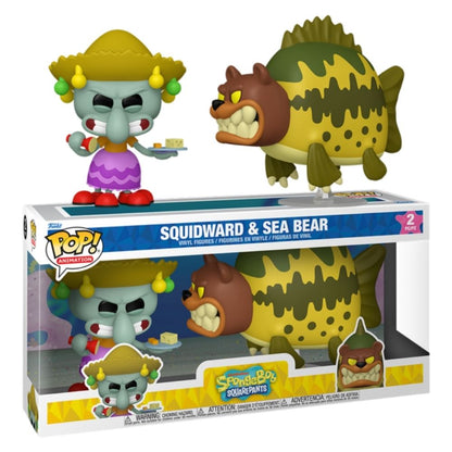 SpongeBob SquarePants - Squidward & Sea Bear Pop! Vinyl 2 Pack