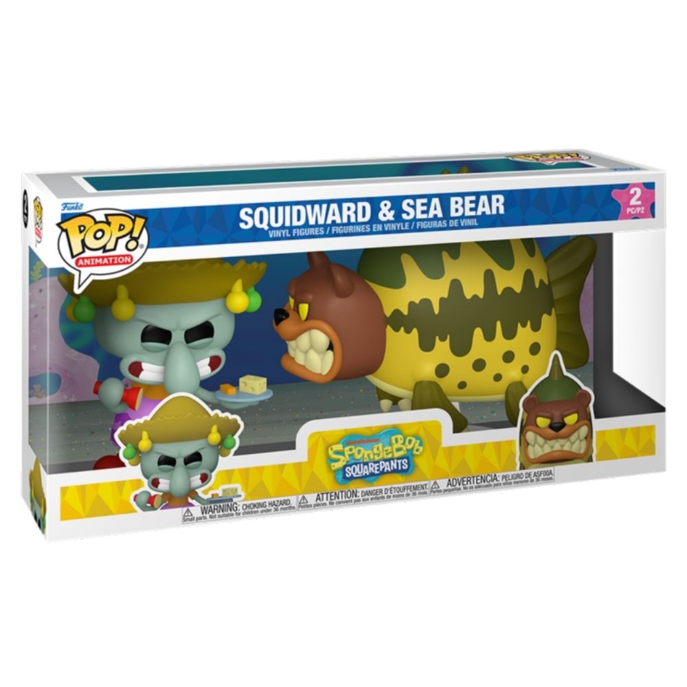 SpongeBob SquarePants - Squidward & Sea Bear Pop! Vinyl 2 Pack