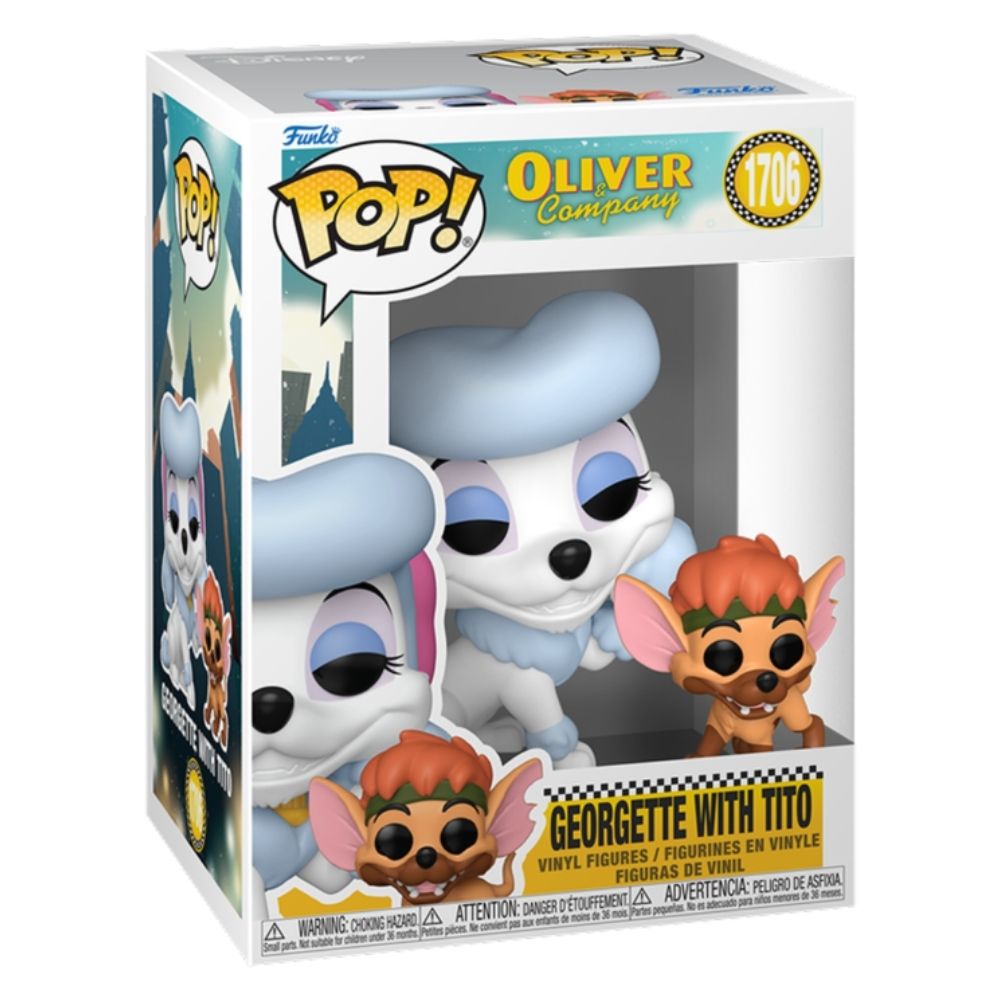 Oliver & Company (1988) - Georgette with Tito Pop! Vinyl