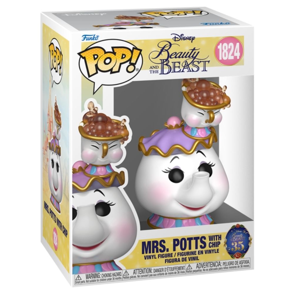 Beauty and the Beast (1991) - Mrs Potts with Chip Pop! Vinyl