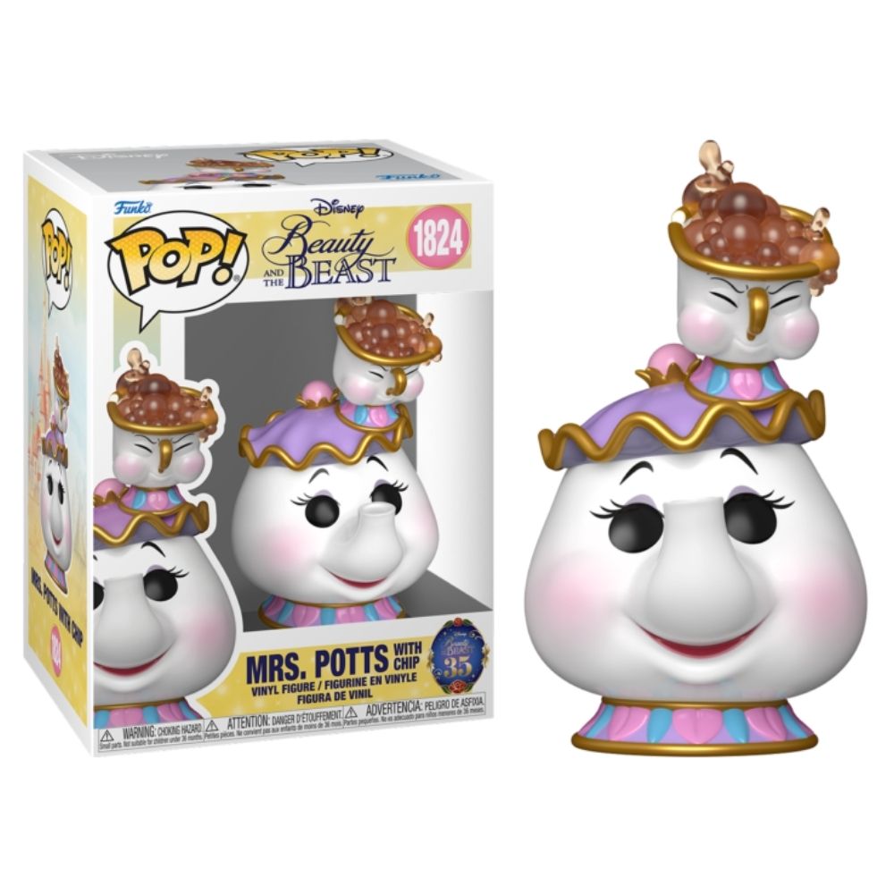 Beauty and the Beast (1991) - Mrs Potts with Chip Pop! Vinyl