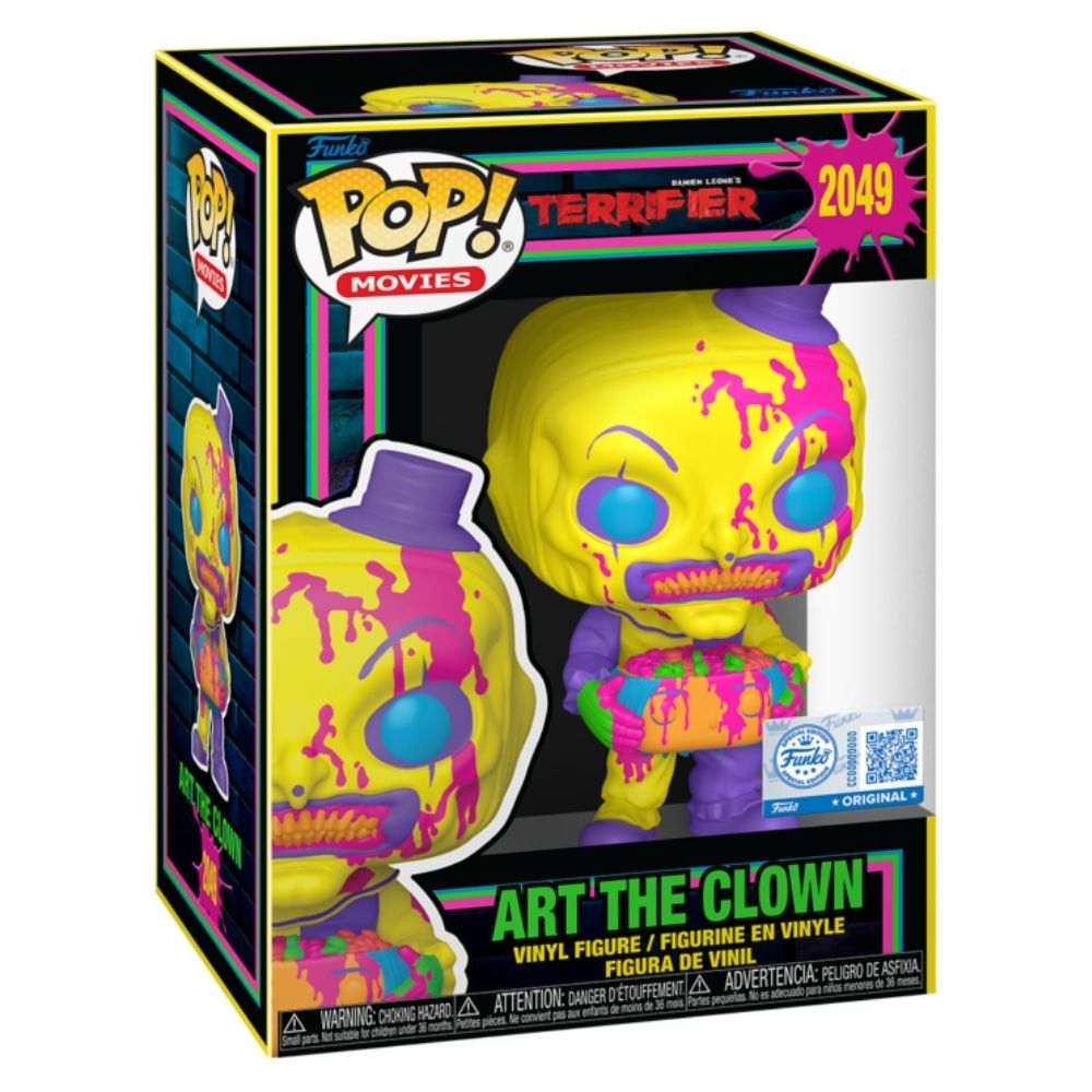 Terrifier - Art the Clown with Head Blacklight US Exclusive Pop! Vinyl