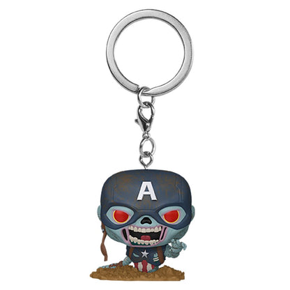 Marvel Zombies - Zombie Captain America Pocket Pop! Keychain