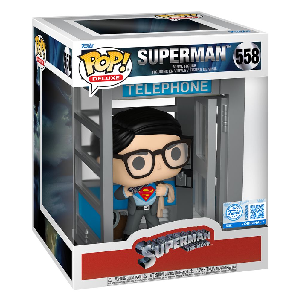DC Comics - Superman: The Movie (1978) - Superman in Phone Booth US Exclusive Pop! Deluxe