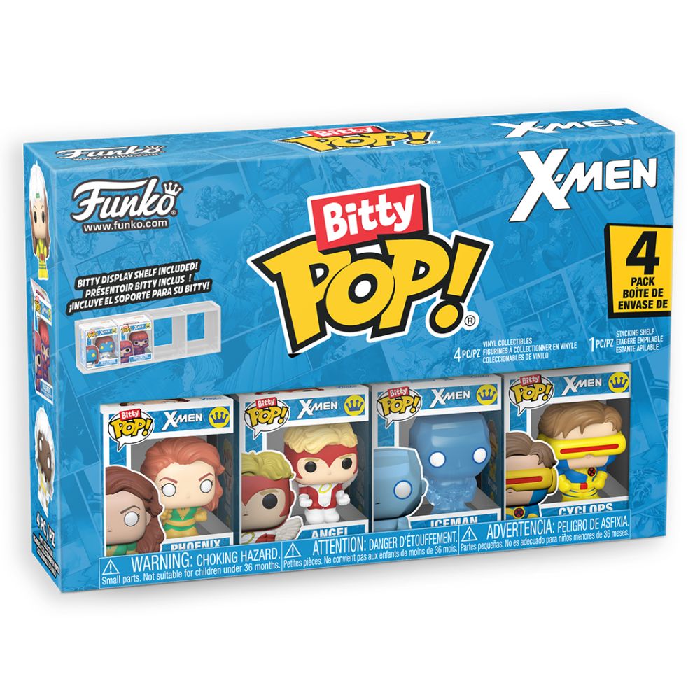 X-Men - Phoenix, Angel, Iceman & Cyclops Bitty Pop! Vinyl 4 Pack