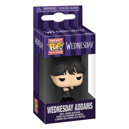 Wednesday (2022) - Wednesday Addams (Black Coat) Pocket Pop! Keychain