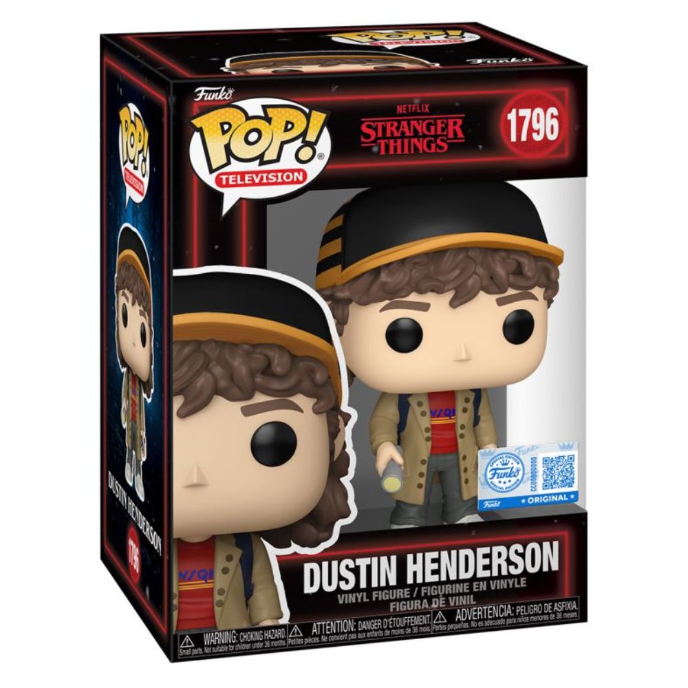 Stranger Things - Dustin Henderson with Flashlight (Season 5) US Exclusive Pop! Vinyl