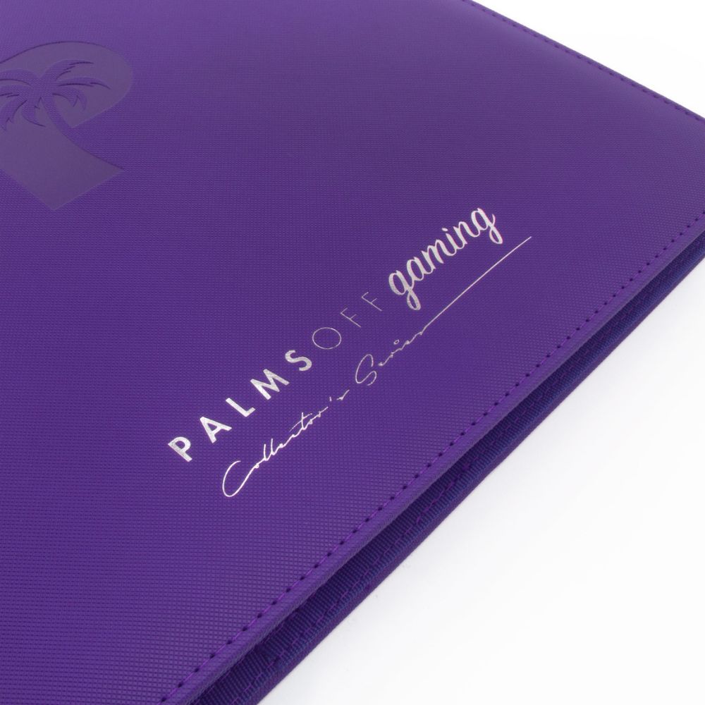 Palms Off Collector's Series 12 Pocket Zip Trading Card Binder - PURPLE