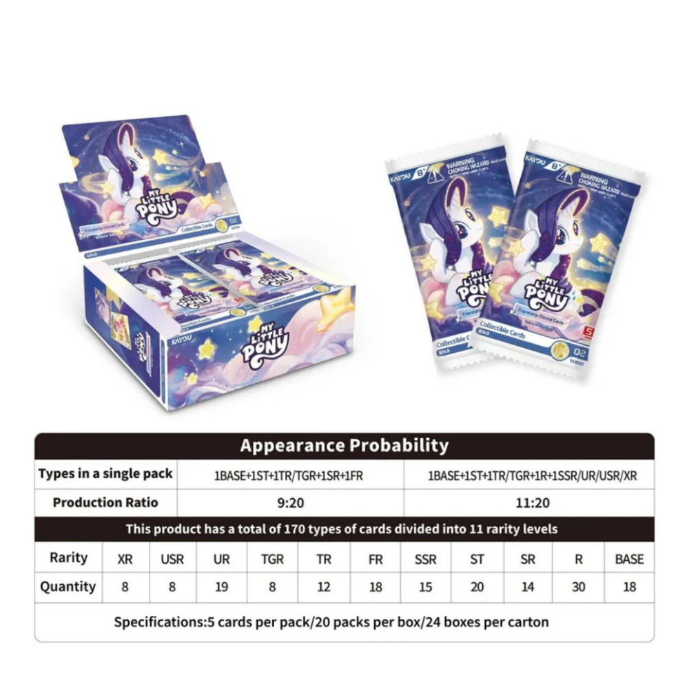 My Little Pony-Friendship Eternal Foil Cards-Rainbow Edition- 002A Booster Box