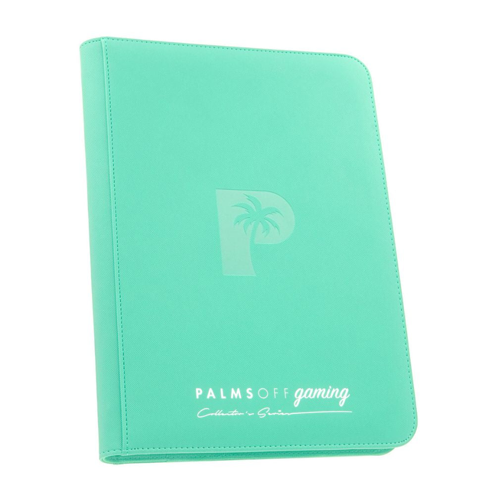 Palms Off Collector's Series 9 Pocket Zip Trading Card Binder - TURQUOISE