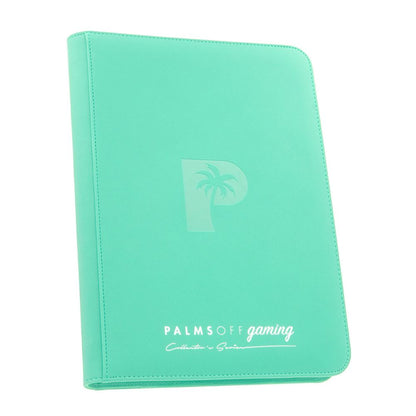 Palms Off Collector's Series 9 Pocket Zip Trading Card Binder - TURQUOISE
