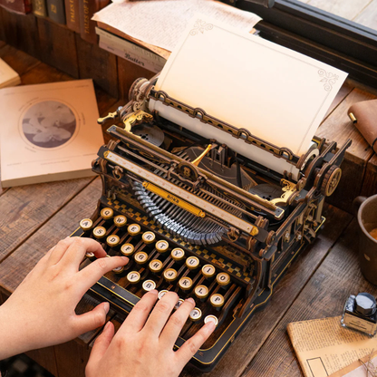 Robotime - Mechanical Models Typewriter Classic (Store Pickup Only)