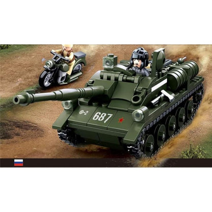 WW2 SU-85 Tank Destroyer 338 Pieces C32