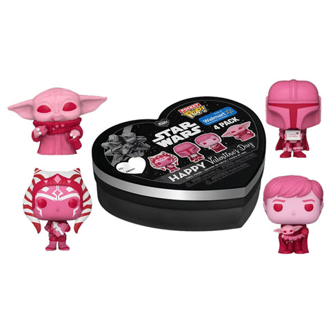 Image of Star Wars: Valentines 2024 - Pink US Exclusive Pocket Pop! 4-Pack Heart Box
