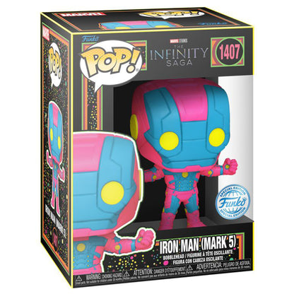 Marvel Comics - The Infinity Saga - Iron Man (Mark 5) Blacklight US Exclusive Pop! Vinyl