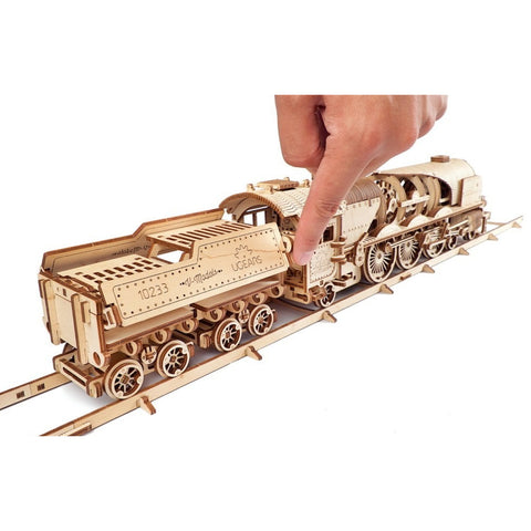 Image of UGears V-Express Steam Train with Tender