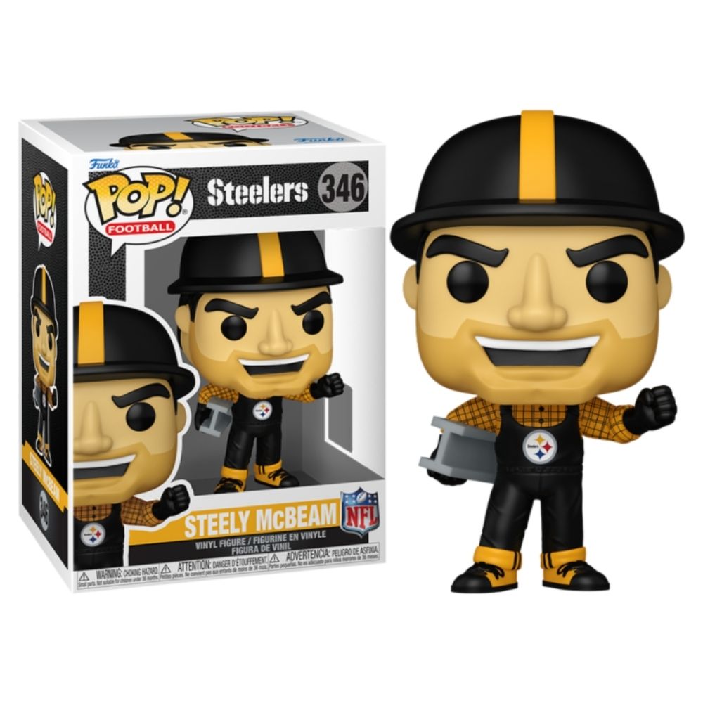 NFL Football: Mascots - Pittsburg Steelers Steely McBeam Pop! Vinyl