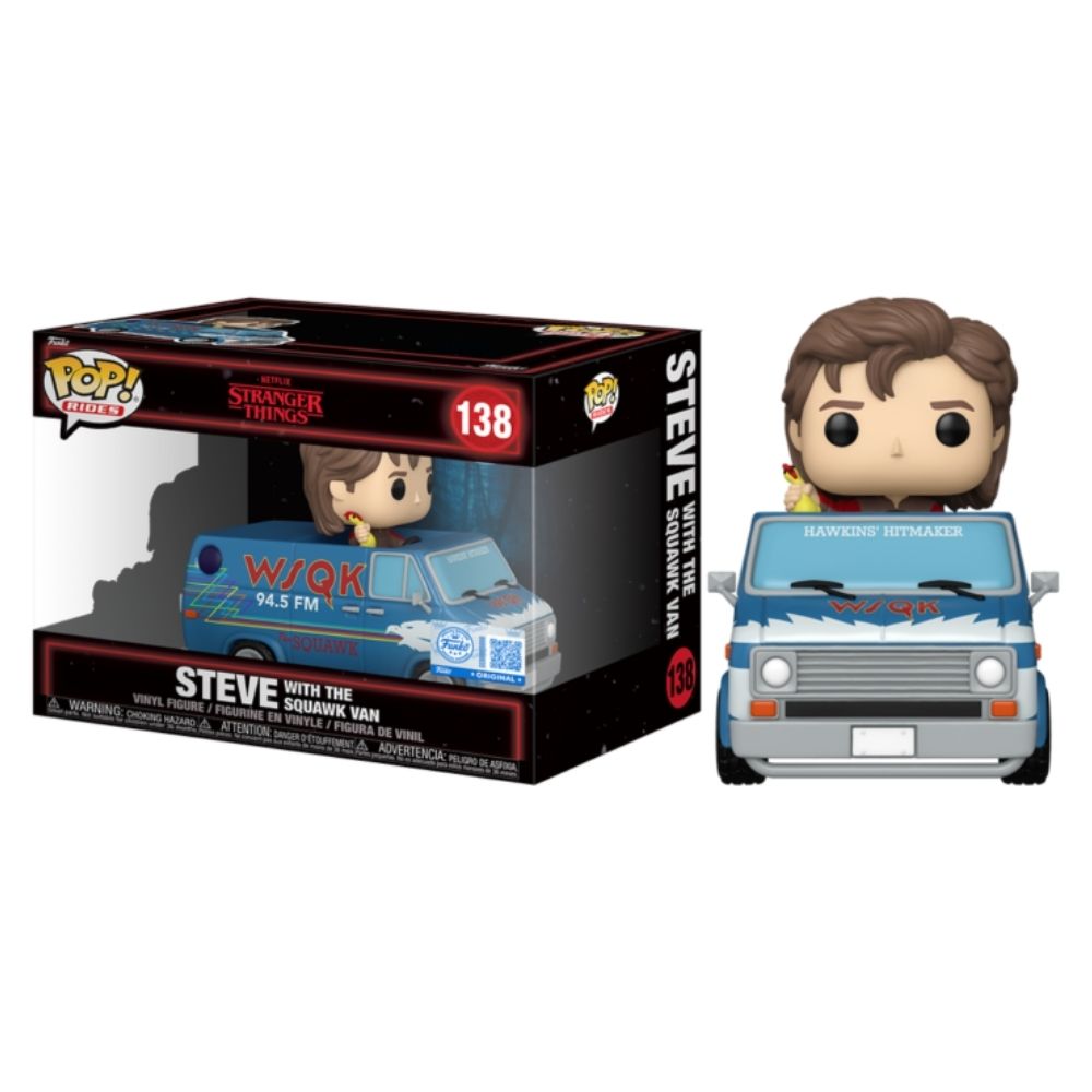 Stranger Things - Steve with Squawk Van (Season 5) US Exclusive Pop! Ride