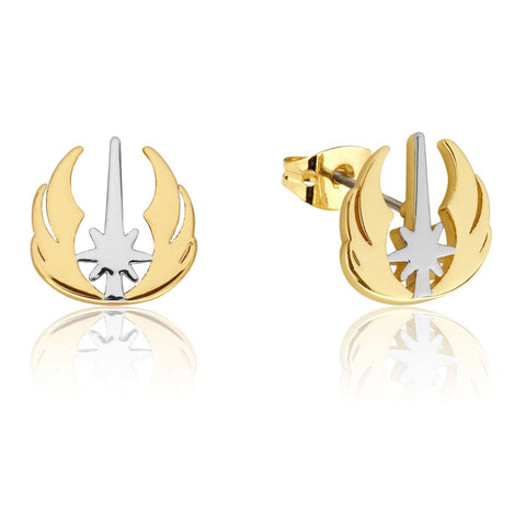 Image of Couture Kingdom - Precious Metal Star Wars Jedi Order Stud Earrings