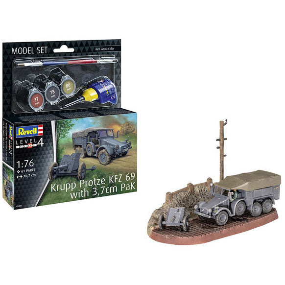 Revell Model Set Krupp Protze KFZ 69 with 3,7cm PaK