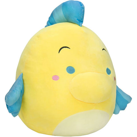 Image of Squishmallows The Little Mermaid Flounder 7 Inch Plush