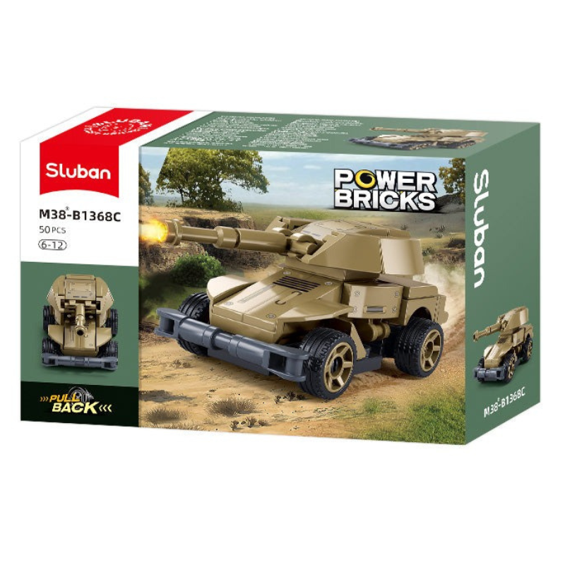 Powerbricks Pull Backs Miltary - (1 Unit)