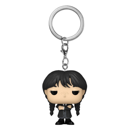 Wednesday (2022) - Wednesday Addams (Black Coat) Pocket Pop! Keychain
