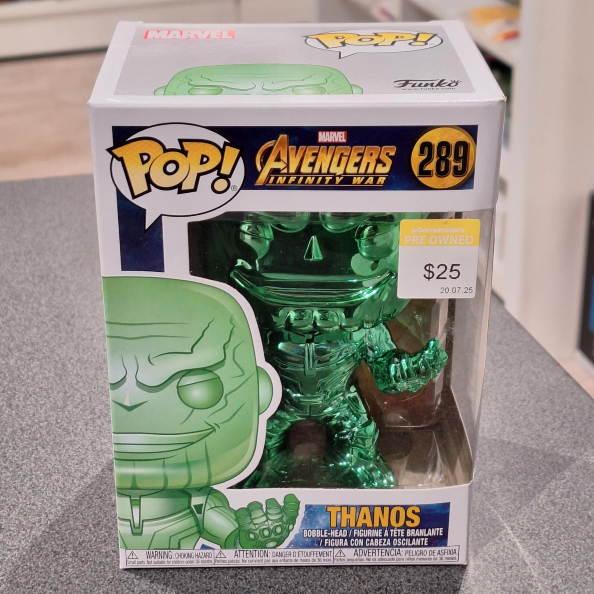 Green Chrome Funko Thanos Chrome Avengers 3: Infinity War Thanos