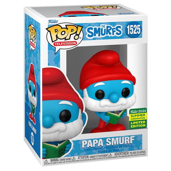SDCC 2024 - The Smurfs - Papa Smurfs - Papa Smurf US Exclusive Pop! Vinyl
